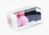 WADDLE Baby Pom Pom Rattle Socks : Rose & Navy (2 Pack/ 0-12 Mo.) 100700