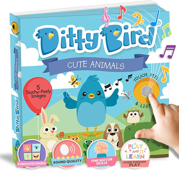 Ditty Bird - Cute Animals Sound Book : Ages 1 + Years