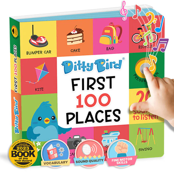 Ditty Bird - FIRST 100 PLACES Sound Book : Ages 1 + Years