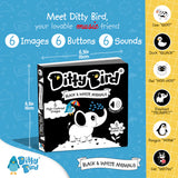 Ditty Bird - Black & White Animals Sound Book : Ages 1 + Years