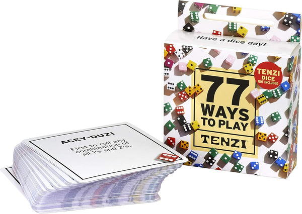 Carma Games - TENZI 77 WAYS Card Game Add-on for TENZI the die game : Ages 7 to 97