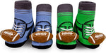 WADDLE Baby Rattle Socks : Football (2 Pack/ 0-12 Mo.) 100522