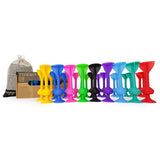 TOSSIT - Suction Cup Darts Game - Party Pack Red Cyan Pink Blue Purple Green Blue Yellow