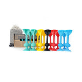 TOSSIT - Suction Cup Darts Game - Family Pack, Red Cyan Light Blue Yellow
