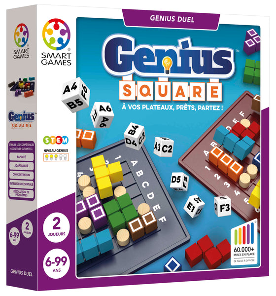 SmartGames - Genius Square Board Game - Ages 6 to Adult