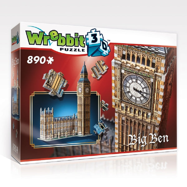 Wrebbit 3D Puzzles : THE CLASSICS - BIG BEN - 890 Pieces - Age 12+