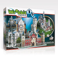 Wrebbit 3D Puzzles : CASTLES AND CATHEDRALS Neuschwanstein Castle - 890 Pieces - Age 12+