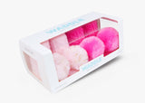 WADDLE Baby Pom Pom Rattle Socks : Light Pink & Pink (2 Pack/ 0-12 Mo.) 100569