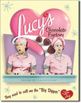 Desperate Enterprises Tin Sign - Lucy's Chocolate Factory - 32 x 41 cm