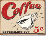 Desperate Enterprises Tin Sign - Schonberg - Coffee 5 Cents - 41 x 32 cm