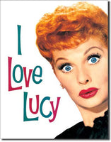 Desperate Enterprises Tin Sign - I Love Lucy Lucy's Face - 32 x 41 cm