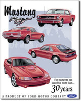 Desperate Enterprises Tin Sign - Mustang Tribute - 32 x 41 cm