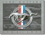 Desperate Enterprises Tin Sign - Mustang 35th Anniversary - 41 x 32 cm